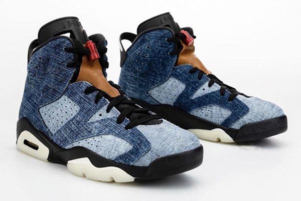 2020 new jumpman 6 blue washed denim men basketball shoes 6s jeans mens sports designer sneakers size 40-47
2020 new jumpman 6 blue washed denim men basketball shoes 6s jeans mens sports designer sneakers size 40-47