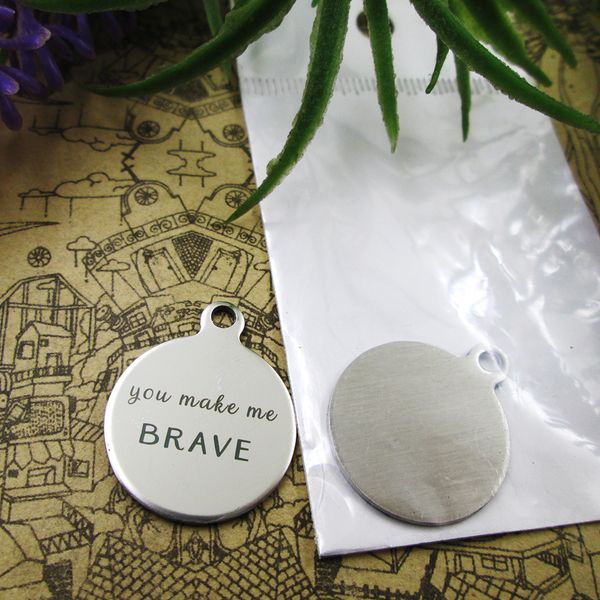40pcs--"you make me brave"stainless steel charms more style for choosing diy charms pendants for necklace, Bronze;silver
40pcs--"you make me brave"stainless steel charms more style for choosing diy charms pendants for necklace, Bronze;silver