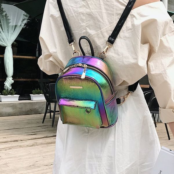 2020 new summer beach laser transparent bag backpack, ladies backpack student fashion
2020 new summer beach laser transparent bag backpack, ladies backpack student fashion