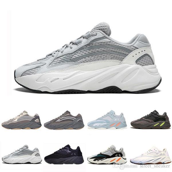 

new 700 static geode cement wave runner mauve inertia running athletic shoes kanye west shoes men women 700s v2 white gum sports seankers