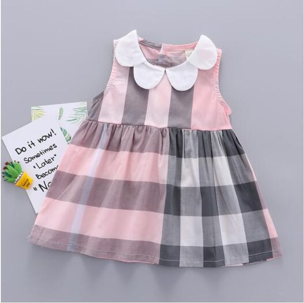children's wear 2019 foreign trade summer new girls sleeveless dress baby baby plaid princess dresses, Red;yellow
children's wear 2019 foreign trade summer new girls sleeveless dress baby baby plaid princess dresses, Red;yellow
