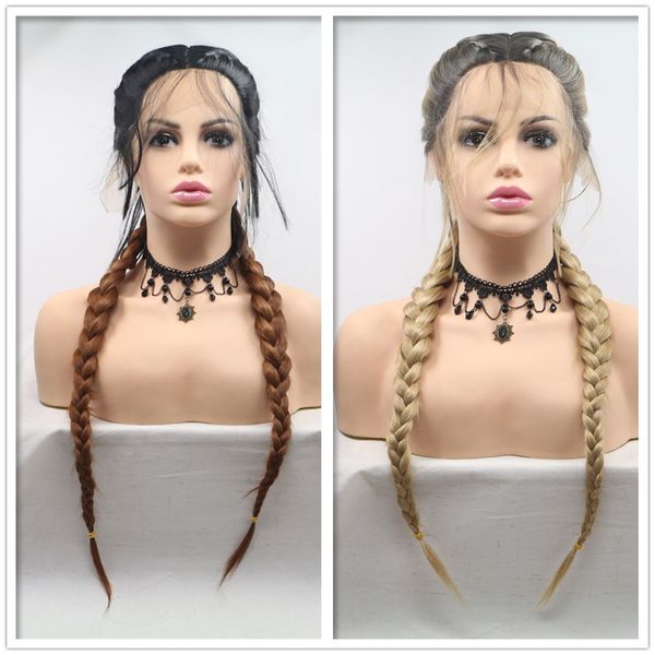 euro-american ombre fishbone braid straight hair 22 24 26 inch lace front synthetic wigs heat resistant for women, Black
euro-american ombre fishbone braid straight hair 22 24 26 inch lace front synthetic wigs heat resistant for women, Black