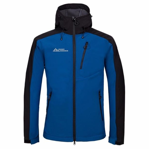 mount conquer softshell fleece men hiking jacket outdoor sport wear breathable hard-wearing climbing windproof coat, Blue;black
mount conquer softshell fleece men hiking jacket outdoor sport wear breathable hard-wearing climbing windproof coat, Blue;black