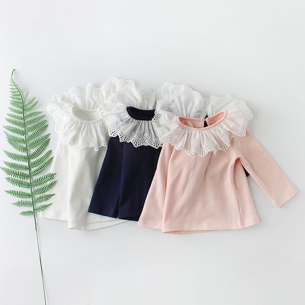 baby girl bottoming shirt 2019 new cotton sanding t-shirt autumn infant baby lace collar long-sleeve clothes
baby girl bottoming shirt 2019 new cotton sanding t-shirt autumn infant baby lace collar long-sleeve clothes