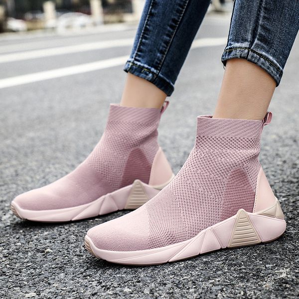 fashion sneakers woman platform shoes flats 2019 new design soft heel woman casual shoes high ankle footwear tenis feminino, Black
fashion sneakers woman platform shoes flats 2019 new design soft heel woman casual shoes high ankle footwear tenis feminino, Black