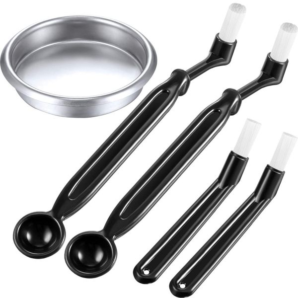 coffee machine cleaning set, 4 pieces coffee machine brush with spoon and 1 piece 58 mm stainless steel back flush insert metal
coffee machine cleaning set, 4 pieces coffee machine brush with spoon and 1 piece 58 mm stainless steel back flush insert metal