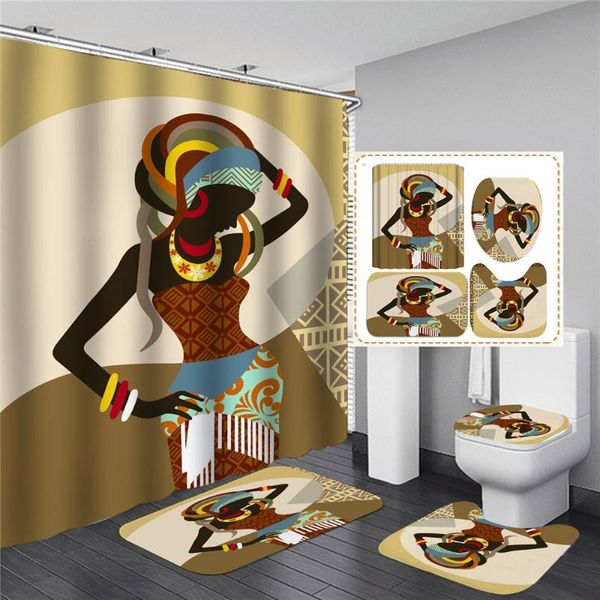 friendly african women printed waterproof bathroom polyester washable shower curtain
friendly african women printed waterproof bathroom polyester washable shower curtain