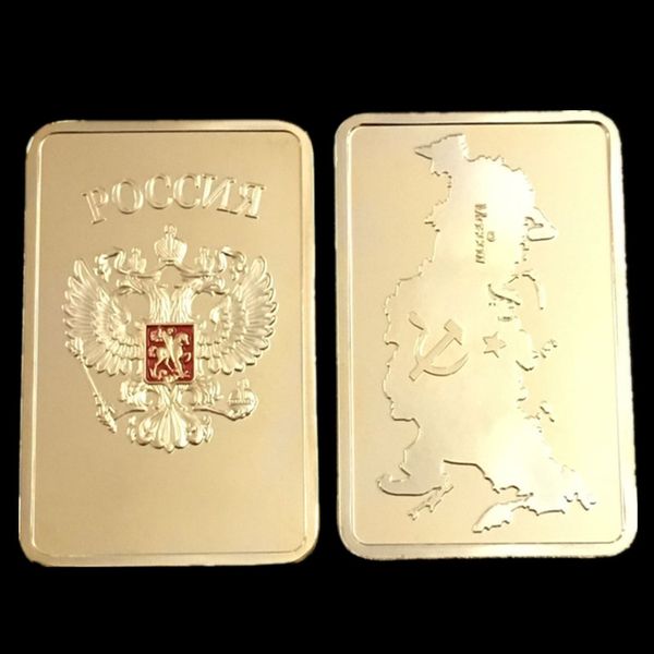 5 pcs the brand new russian map ingot bar 1 oz 24k real gold plated badge 50 x 28 mm russia two heads eagles souvenir decoration coin
5 pcs the brand new russian map ingot bar 1 oz 24k real gold plated badge 50 x 28 mm russia two heads eagles souvenir decoration coin