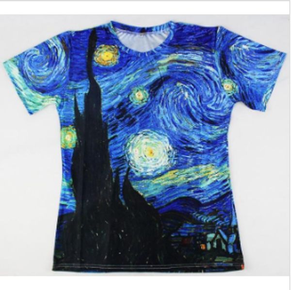 classic oil painting fashion mens/womans vincent van gogh starry night vintage t-shirt funny 3d print casual t-shirt aa262, White;black
classic oil painting fashion mens/womans vincent van gogh starry night vintage t-shirt funny 3d print casual t-shirt aa262, White;black