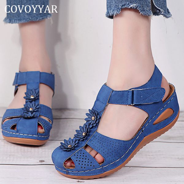 covoyyar 2020 summer shoes woman low wedges roma flower sandals woman cut out retro soft casual shoes big sizes 34-44 wss4018, Black
covoyyar 2020 summer shoes woman low wedges roma flower sandals woman cut out retro soft casual shoes big sizes 34-44 wss4018, Black
