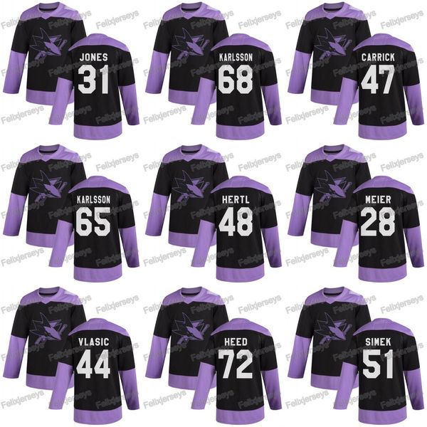31 martin jones 2020 hockey fights cancer san jose sharks tomas hertl timo meier tim heed trevor carrick marc-edouard vlasic jersey, Black;red
31 martin jones 2020 hockey fights cancer san jose sharks tomas hertl timo meier tim heed trevor carrick marc-edouard vlasic jersey, Black;red