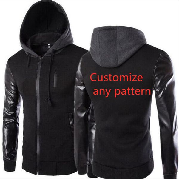 brand custom logo men's zipper jacket men's spring autumn male sweat towel sleeve sportwear leather jackets print hoodies, Black
brand custom logo men's zipper jacket men's spring autumn male sweat towel sleeve sportwear leather jackets print hoodies, Black