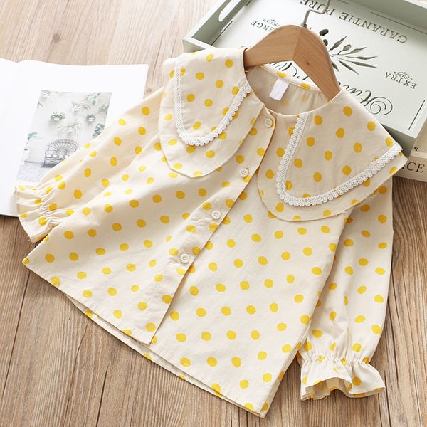 girls korean-style childrenswear ruffled collar long-sleeved shirt children baby dotted shirt 2020 spring new style, White
girls korean-style childrenswear ruffled collar long-sleeved shirt children baby dotted shirt 2020 spring new style, White