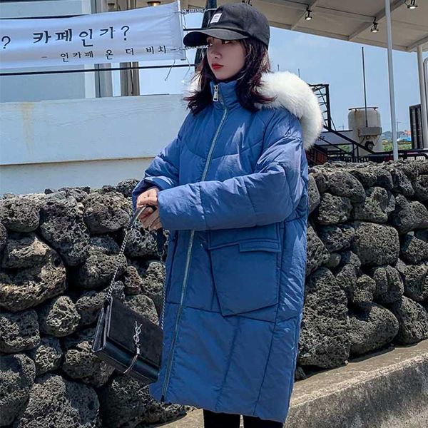 korean style winter jacket women loose hooded with thicken fur collar female coat long warm parka, Black
korean style winter jacket women loose hooded with thicken fur collar female coat long warm parka, Black