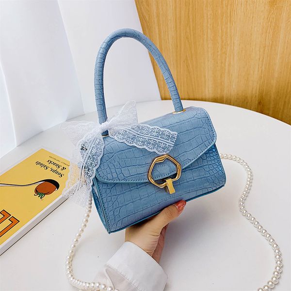 women's bag 2020 new women's shoulder bag pu leather handbag beads soft shoulder messenger