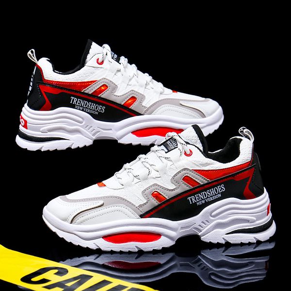 casual shoes men breathable sneakers adults masculino new trend fashion lace up color matching zapatilla, Black
casual shoes men breathable sneakers adults masculino new trend fashion lace up color matching zapatilla, Black