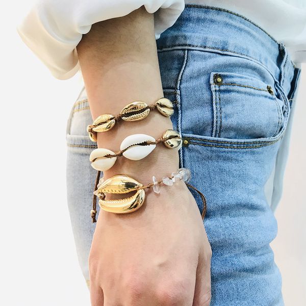 new recommend charm bracelet gold color cowrie shell bracelets for women delicate rope chain bracelet beads bohemian beach jewelry, Black
new recommend charm bracelet gold color cowrie shell bracelets for women delicate rope chain bracelet beads bohemian beach jewelry, Black