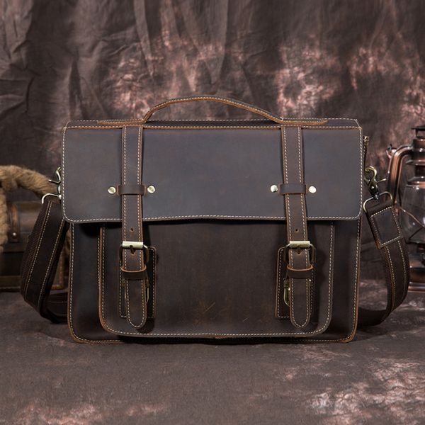 genuine leather men briefcase cowhide lapbusiness handbag crazy horse leather shoulder bag work tote
genuine leather men briefcase cowhide lapbusiness handbag crazy horse leather shoulder bag work tote