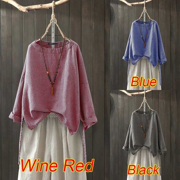 zanzea женщины хлопок льняные рубашки 2020 старинные женские клетчатые клетчатые блузки повседневные туники с длинным рукавом топы high low, White
zanzea женщины хлопок льняные рубашки 2020 старинные женские клетчатые клетчатые блузки повседневные туники с длинным рукавом топы high low, White