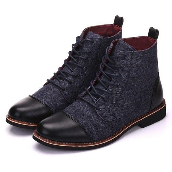 Men Ankle Boots Breathable Men Leather Boots High Top Shoes Outdoor Casual Men Winter Shoes, Black
Men Ankle Boots Breathable Men Leather Boots High Top Shoes Outdoor Casual Men Winter Shoes, Black
