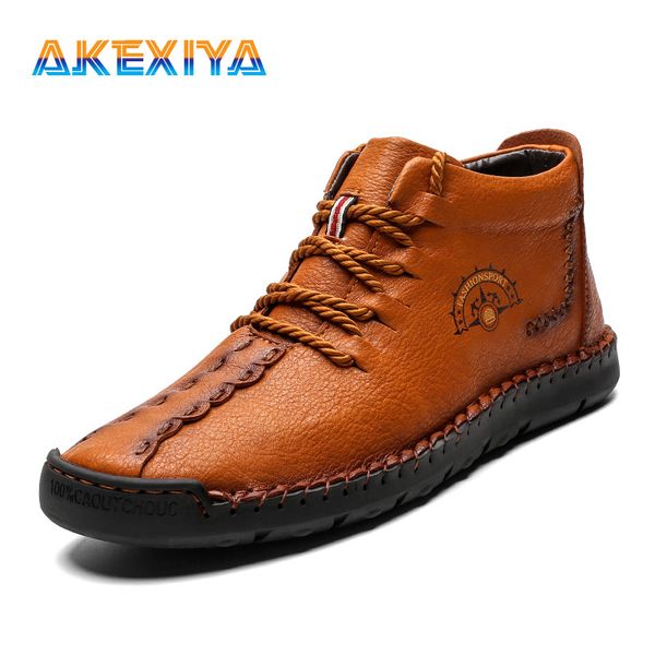2019 new warm mens boots fashion casual leather snow boots split leather ankle plush lace-up winter shoes plus size 38-48, Black
2019 new warm mens boots fashion casual leather snow boots split leather ankle plush lace-up winter shoes plus size 38-48, Black