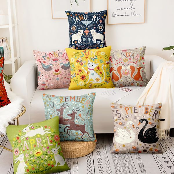 christmas cartoon illustrations printed pillow home pillow decoration almofadas decorativas para sofa throw 45*45cm
christmas cartoon illustrations printed pillow home pillow decoration almofadas decorativas para sofa throw 45*45cm
