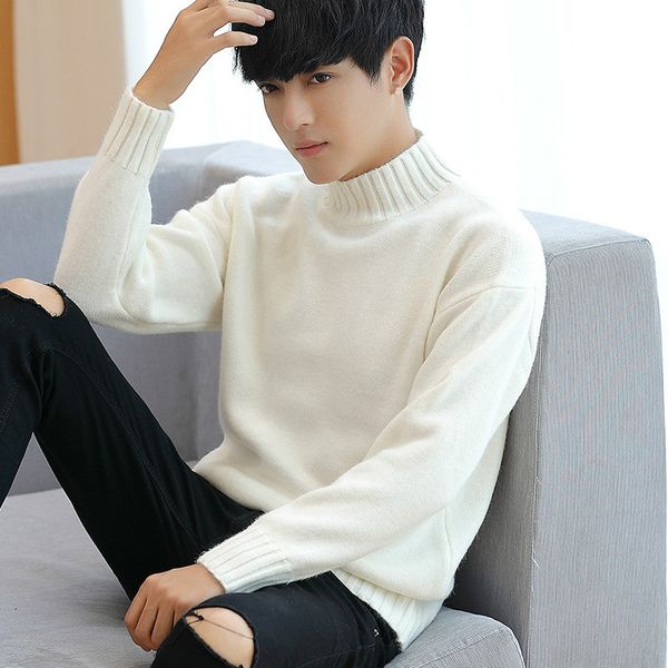 boys white oversized sweaters korean cute sweater plus size turtleneck men ribbed long sleeve thick pullover male knitwear, White;black
boys white oversized sweaters korean cute sweater plus size turtleneck men ribbed long sleeve thick pullover male knitwear, White;black