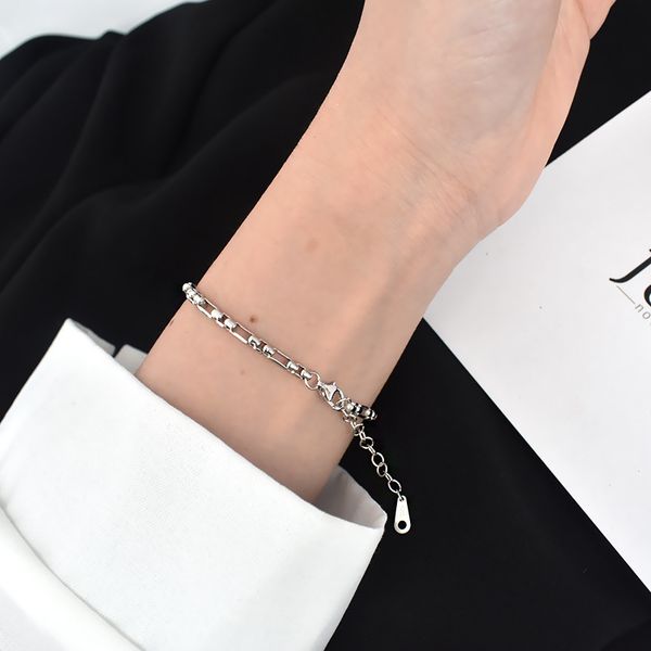 тонгук двери vintage коренастый-925 lovers ювелирные изделия чистый красный цепной стиль стерлинг серебряный браслет ins дизайн личности, Black 
тонгук двери vintage коренастый-925 lovers ювелирные изделия чистый красный цепной стиль стерлинг серебряный браслет ins дизайн личности, Black