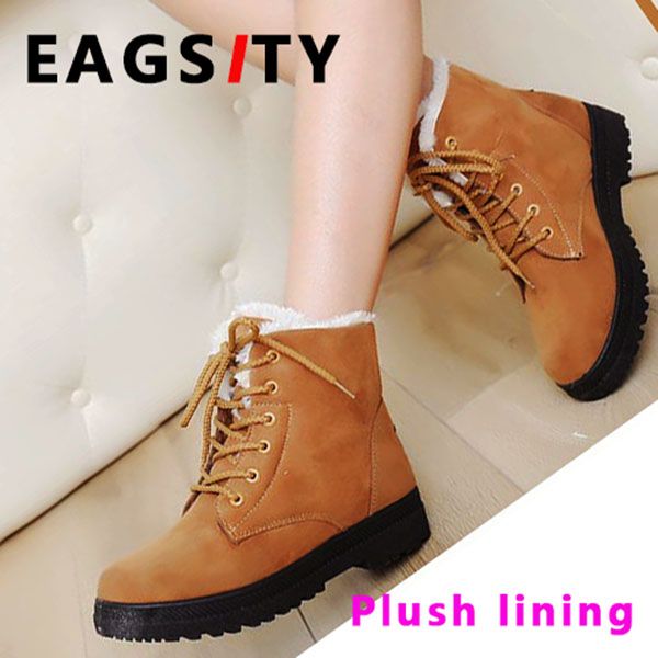 winter snow boots women motorcycle boots work safety warmly plush lining lace up round toe high ankle booties platform, Black
winter snow boots women motorcycle boots work safety warmly plush lining lace up round toe high ankle booties platform, Black