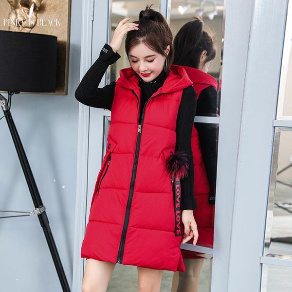 pinkyisblack 2019 winter long vest women casual slim warm autumn hooded sleeveless waistcoat female cotton padded vest jacket, Black;white
pinkyisblack 2019 winter long vest women casual slim warm autumn hooded sleeveless waistcoat female cotton padded vest jacket, Black;white