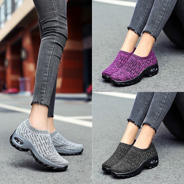 sfit woman slip-on air cushion casual ladies shoes woman breathable mesh sneakers tenis feminino jogging sneaker 2020, Black
sfit woman slip-on air cushion casual ladies shoes woman breathable mesh sneakers tenis feminino jogging sneaker 2020, Black