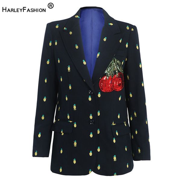 women's suits & blazers harleyfashion luxury design celebrity women elegant fashion jackets fruit embroidery cherry sequined blazer hig, White;black
women's suits & blazers harleyfashion luxury design celebrity women elegant fashion jackets fruit embroidery cherry sequined blazer hig, White;black