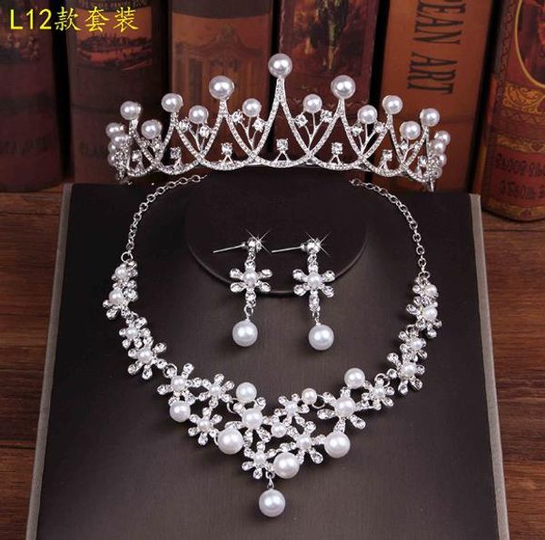 selling bridal jewelry pearl necklace crown headband necklace earrings three-piece spot handmade fine build ing, Silver
selling bridal jewelry pearl necklace crown headband necklace earrings three-piece spot handmade fine build ing, Silver