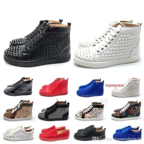 luxury 2019 studded spikes men women designer casual shoes fashion insider sneakers black red white leather high boots dancego
luxury 2019 studded spikes men women designer casual shoes fashion insider sneakers black red white leather high boots dancego