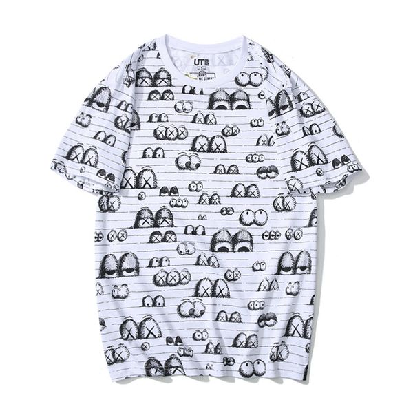19ss sesame street x kaws tripartite ka joint spoof cartoon full version eye short sleeve men's t-shirt, White;black
19ss sesame street x kaws tripartite ka joint spoof cartoon full version eye short sleeve men's t-shirt, White;black