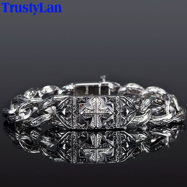 vintage men jewelry accessories thick chain link stainless steel men bracelet male cool punk cross style mens bracelets arm, Golden;silver
vintage men jewelry accessories thick chain link stainless steel men bracelet male cool punk cross style mens bracelets arm, Golden;silver