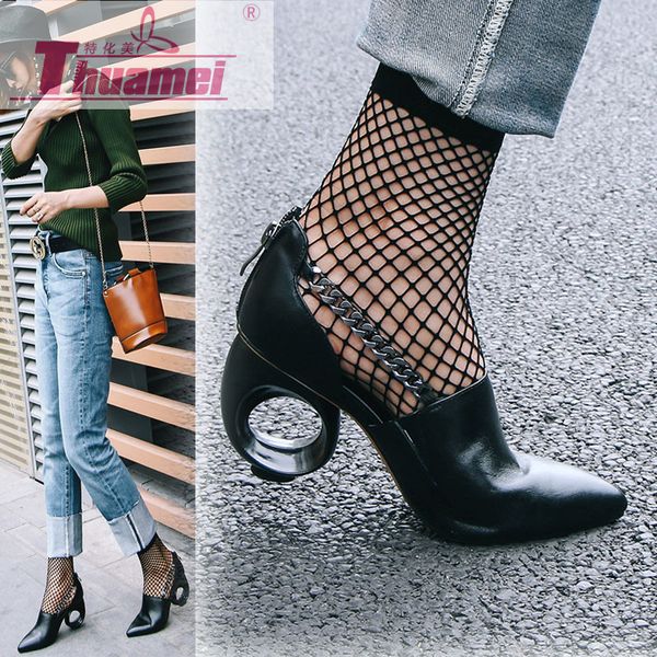 womens pointed toe genuine leather strange irregular high heel metal chain low pumps black shoes wingtip new l028
womens pointed toe genuine leather strange irregular high heel metal chain low pumps black shoes wingtip new l028
