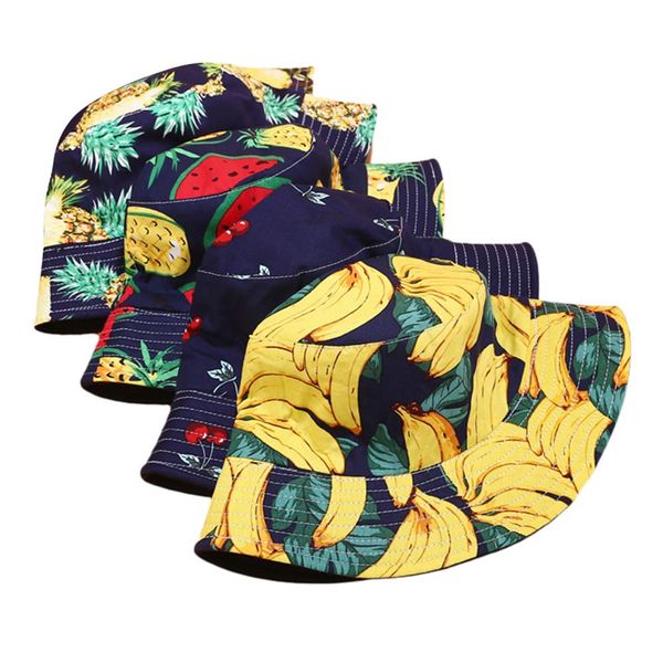 fashion bucket hat tropical style fruit print double-sided wearable hat summer cap for fishing holiday travel men women
fashion bucket hat tropical style fruit print double-sided wearable hat summer cap for fishing holiday travel men women