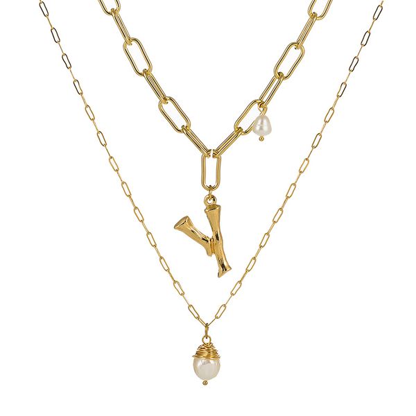 luxury designer jewelry women mens multilayer pearl initial letter necklaces iced out chains pendant necklace jewelry nz431-x, Silver
luxury designer jewelry women mens multilayer pearl initial letter necklaces iced out chains pendant necklace jewelry nz431-x, Silver