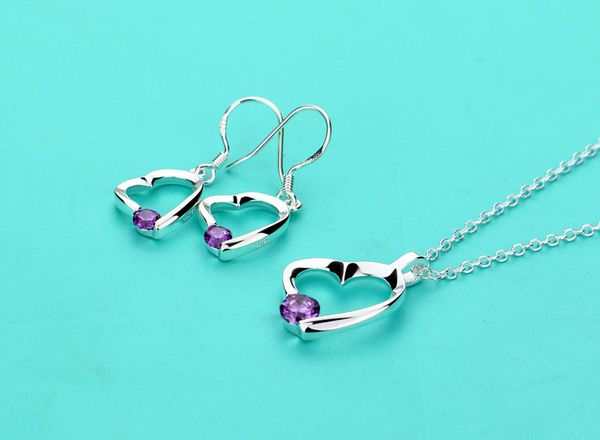 genuine 925 sterling silver jewelry set heart jewelry solid silver dazzling zircon necklace earrings set accessories for woman
genuine 925 sterling silver jewelry set heart jewelry solid silver dazzling zircon necklace earrings set accessories for woman