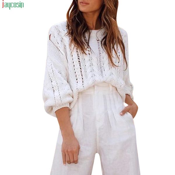 jaycosin sweaters womens off the shoulder sweater casual knitted loose long sleeve pullover long sweaters womens 2019 fashion, White;black
jaycosin sweaters womens off the shoulder sweater casual knitted loose long sleeve pullover long sweaters womens 2019 fashion, White;black