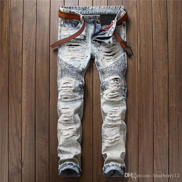 mens jeans white blue destroyed zipper slim denim biker skinny jeans ripped leggings asian size 28-38
mens jeans white blue destroyed zipper slim denim biker skinny jeans ripped leggings asian size 28-38