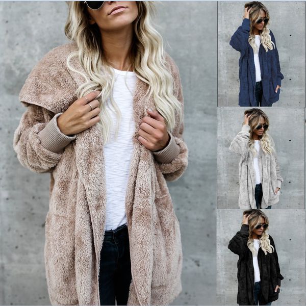 2018 new year spring faux fur teddy bear coat jacket women fashion open point hooded coat woman long sleeve blurred jacket s-5xl, Black
2018 new year spring faux fur teddy bear coat jacket women fashion open point hooded coat woman long sleeve blurred jacket s-5xl, Black