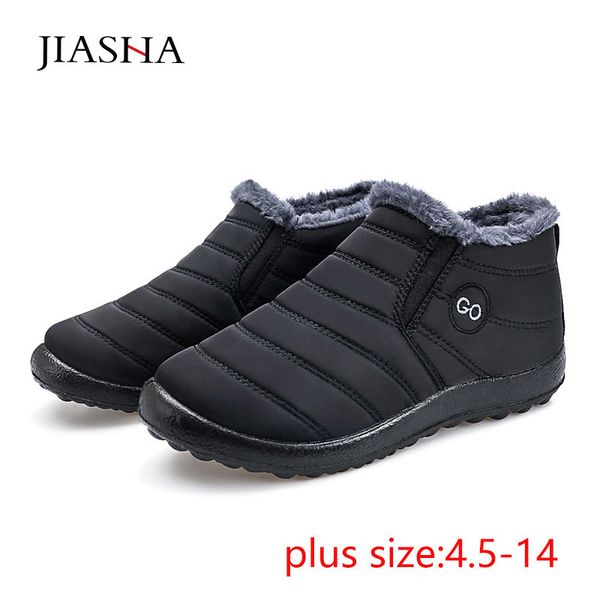 warm plush inside winter boots 2019 keep antiskid bottom waterproof snow boots women solid color women shoes ladies plus size, Black
warm plush inside winter boots 2019 keep antiskid bottom waterproof snow boots women solid color women shoes ladies plus size, Black