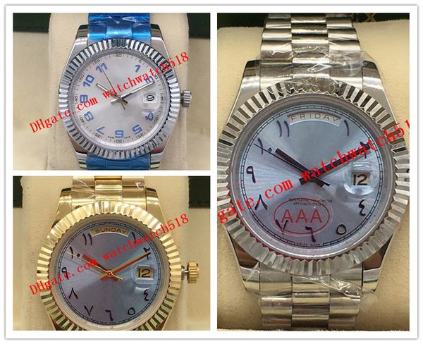 3 colors latest version 41mm 218206 arabic ice blue dial automatic silver gold steel bracelet men watches watch, Slivery;brown
3 colors latest version 41mm 218206 arabic ice blue dial automatic silver gold steel bracelet men watches watch, Slivery;brown