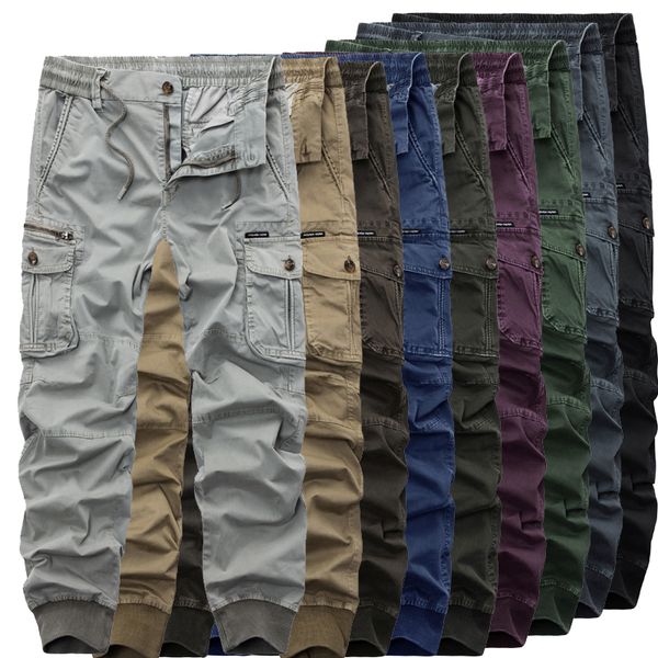 men style elastic waist multi-pocket tactical cargo pants overalls fashion man casual loose joggers trousers sweatpants, Black
men style elastic waist multi-pocket tactical cargo pants overalls fashion man casual loose joggers trousers sweatpants, Black