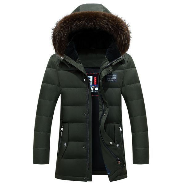 winter jackets mens brand duck down jacket fur collar down coat hooded jacket parka men mid long coat, Black
winter jackets mens brand duck down jacket fur collar down coat hooded jacket parka men mid long coat, Black