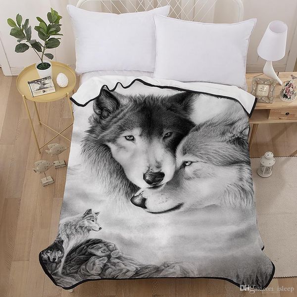3d printing flannel animal blanket couple wolf 150*200cm soft comfortable multipurpose
3d printing flannel animal blanket couple wolf 150*200cm soft comfortable multipurpose