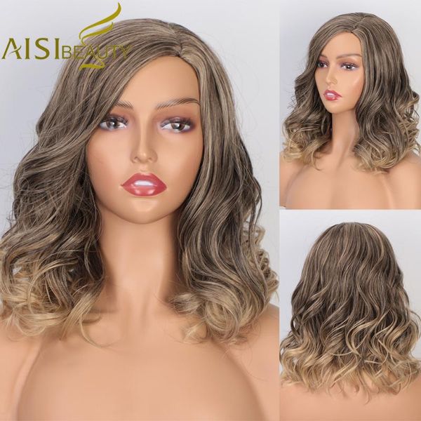 aisi beauty synthetic short water wave brown mix blonde wigs for american african women natural partial division cosplay wigs, Black
aisi beauty synthetic short water wave brown mix blonde wigs for american african women natural partial division cosplay wigs, Black
