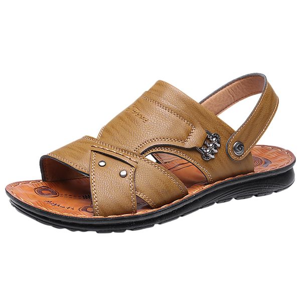 vogue men sandals summer men shoes breathable walking beach sports slippers outdoor men\x27s shoes openwork leather 18apl23, Black
vogue men sandals summer men shoes breathable walking beach sports slippers outdoor men\x27s shoes openwork leather 18apl23, Black